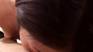 Uncensored JAV beautiful amateur blowjob with subtitles